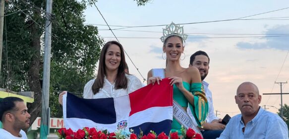 #VIDEO: Con algarabía y entusiasmo reciben la Miss República Dominicana en Sánchez Ramírez