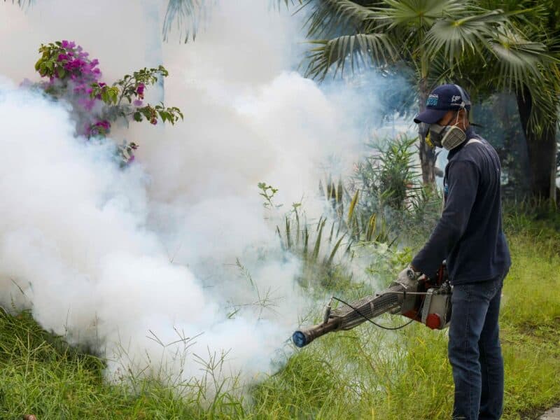 Alcaldía de Las Gordas combate el Dengue y plagas en amplio operativo de fumigación