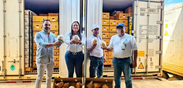 Estados Unidos recibe primeros dos contenedores de coco de agua desde República Dominicana