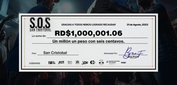 Brea Frank entrega 1 millón de pesos recaudado en radiomaratón “SOS San Cristóbal”