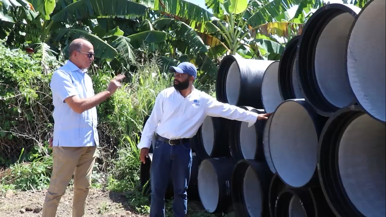 Director general de Coraasan recibe tuberías para proyecto mejoramiento de servicio en Puñal