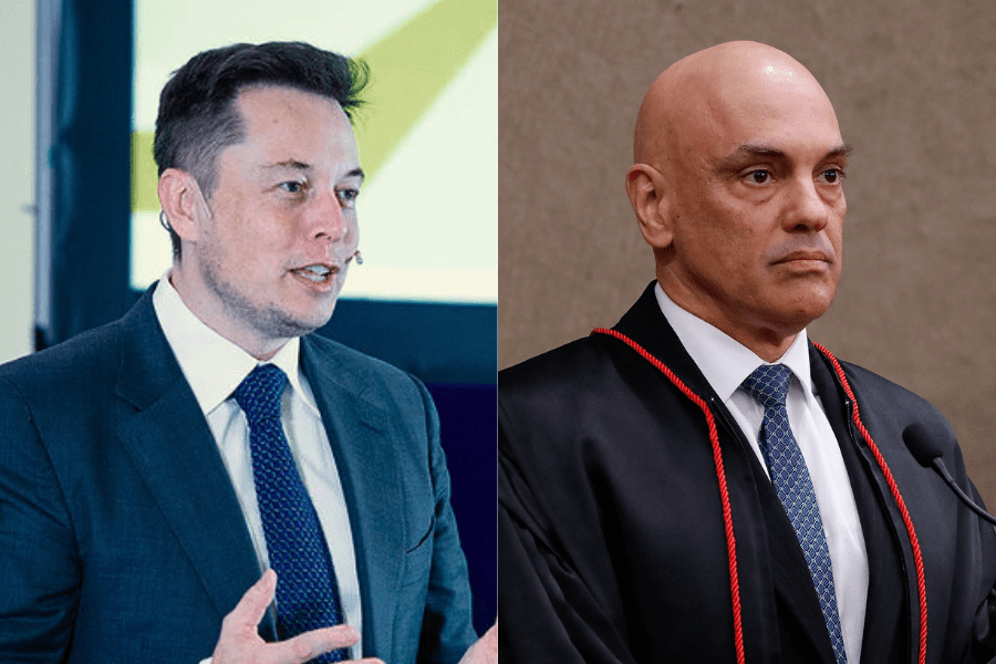 Elon Musk y Alexandre de Moraes