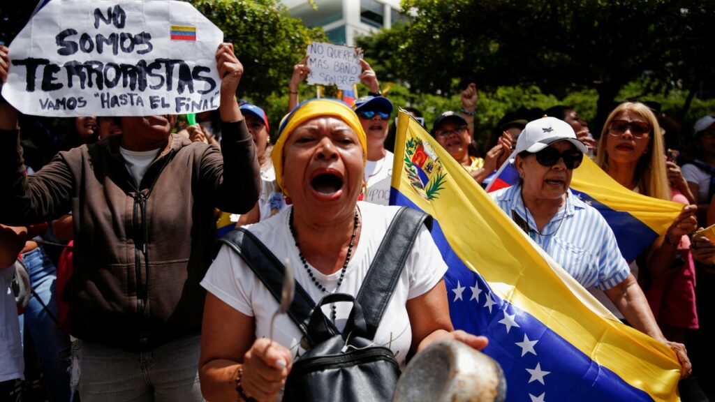 protestasntes Venezuela