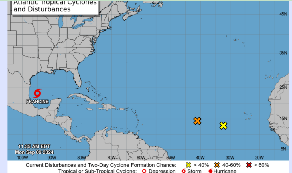 La tormenta tropical Francine.