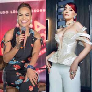Karen Yapoort recibe "la bendición" de Georgina Duluc como "reina de la alfombra" de Premios Soberano