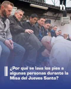 ¿Por qué se lava los pies a algunas personas durante la Misa del Jueves Santo?