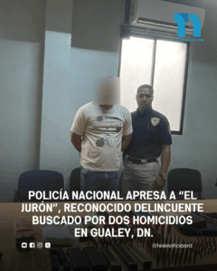 Policía Nacional apresa a “El Jurón”, reconocido delincuente buscado por dos homicidios en Gualey, DN.