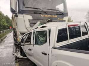 Dos víctimas mortales producto a un accidente de tránsito ocurrido en la Autovía del Nordeste Sto. Dgo., Samaná