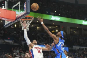 Gilgeous-Alexander brilla con 33 puntos y Oklahoma City vence a los Pistons para sumar su undécima victoria consecutiva