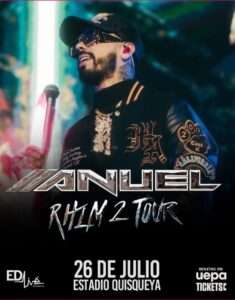 anuel aa llega en concierto este 26 de julio al Estadio Quisqueya