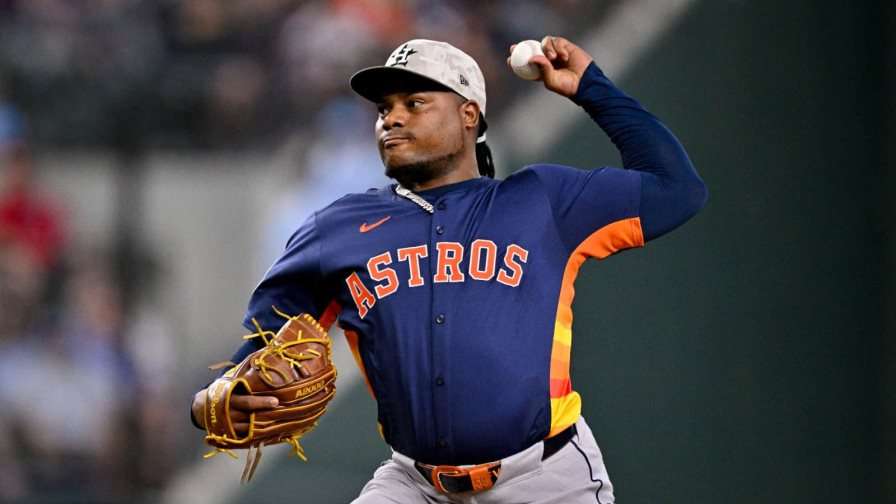Framber Valdez poncha ocho en siete entradas para ayudar a los Astros a vencer a los Rangers