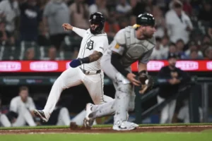 Tigres superan 11-4 a Atléticos, Dingler y Carpenter dan Hrs, Pérez pega dos hits y remolca dos