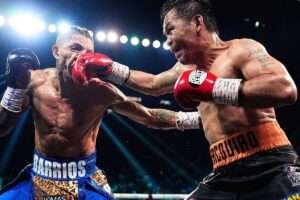 ¡Regreso de leyenda! Pacquiao da batalla épica, pero no logra destronar a Mario Barrios