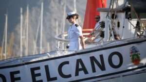 Princesa Leonor finalizará a su etapa en el buque escuela de la Armada española el domingo