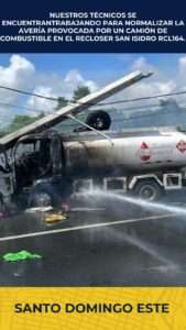 EDEESTE informa interrupción del servicio eléctrico en San Isidro por accidente