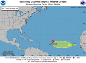 Se forma la tormenta Gabrielle con perspectiva de convertirse en huracán el domingo