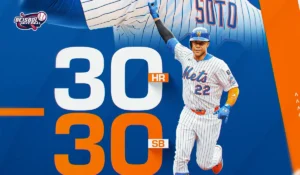 Juan Soto entra al club 30-30 tras robarse la tercera base