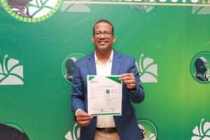 Andy Morales inscribe su candidatura a la Dirección Política de la Fuerza del Pueblo