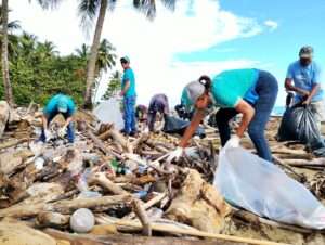 EDENORTE impulsa limpieza masiva en Playa Boca de Nagua por el Día Internacional de Playas Limpias