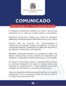 República Dominicana reafirma su compromiso en la lucha contra el narcotráfico