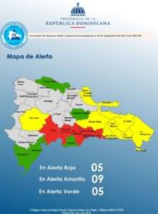 COE eleva a alerta verde varias provincias ante aguaceros y tormentas eléctricas