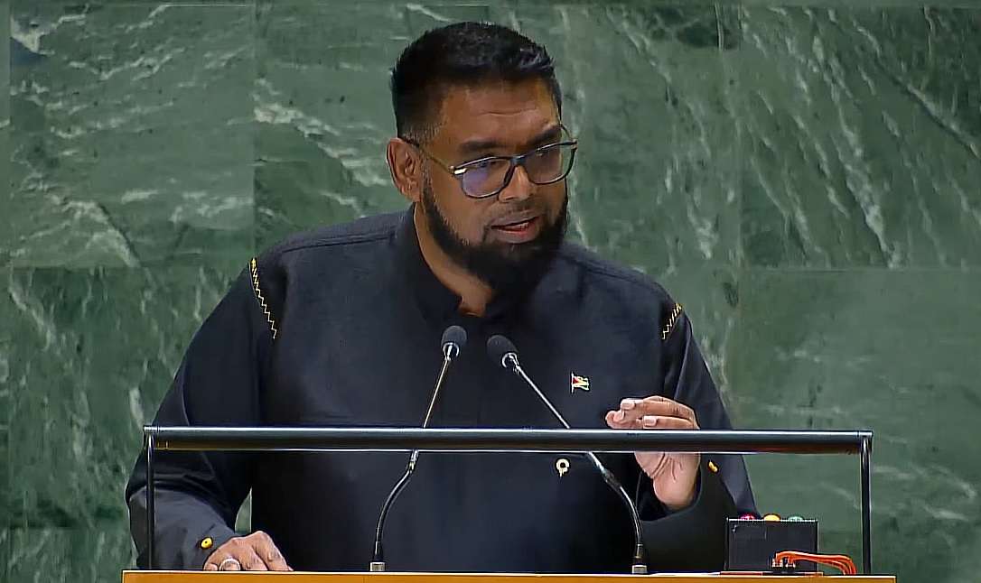 Presidente de Guyana reafirma confianza en la ley internacional frente a Venezuela ante la ONU