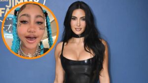 Kim Kardashian defendió a North West tras la polémica por sus “tatuajes” y piercings falsos