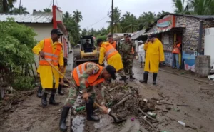 MOPC reporta daños en carreteras y puentes por la tormenta Melissa; intervenciones en curso
