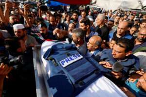 Gaza se convierte en la mayor tumba de periodistas desde 1945