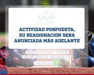 LIDOM pospone primera escogencia del MVP de la Semana por efectos de la tormenta Melissa