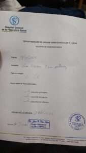 Paciente en la Plaza de la Salud solicita sangre O+ de urgencia para cirugía de corazón abierto