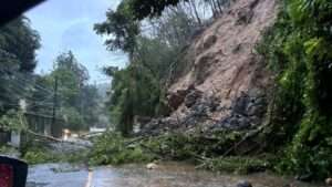 Peligro en la zona: colapsa pared de gaviones en Cuesta Hermosa I